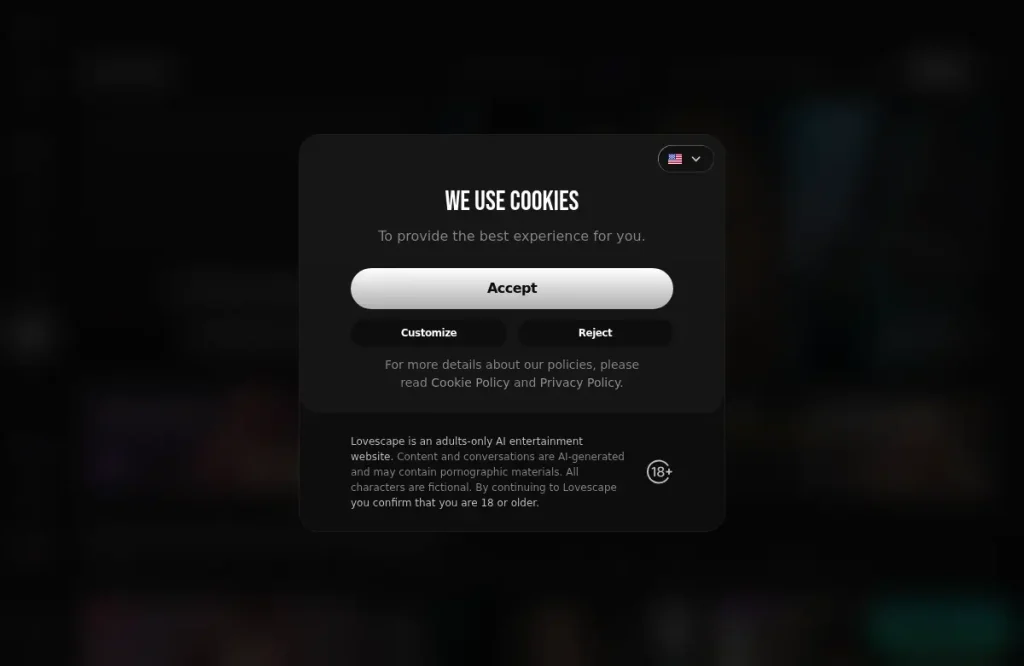 Lovescape official service website — Official homepage